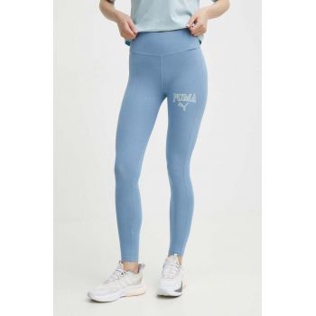 Puma colanti SQUAD femei, cu imprimeu, 677900