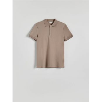 Reserved - MEN`S POLO - crem ieftin