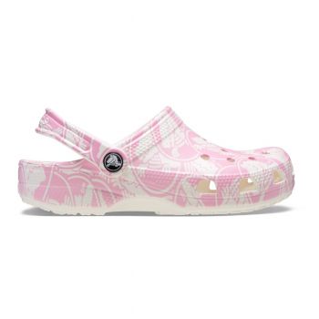 Saboti Crocs Classic Duke Print Clog Kids Roz - Pink Tweed