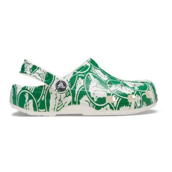 Saboti Crocs Classic Duke Print Clog Kids Verde - Ivy Green