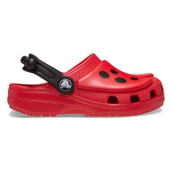 Saboti Crocs Classic Toddler IAM Ladybug Clog Rosu - Varsity Red/Black de firma originali