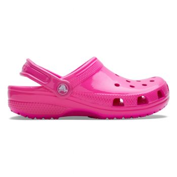 Saboti Crocs Classic Toddler Neon Highlighter Clog Roz - Pink Crush ieftini