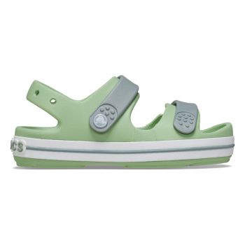 Sandale Crocs Crocband Cruiser Sandal Kids Fair Green/Dusty Green ieftine