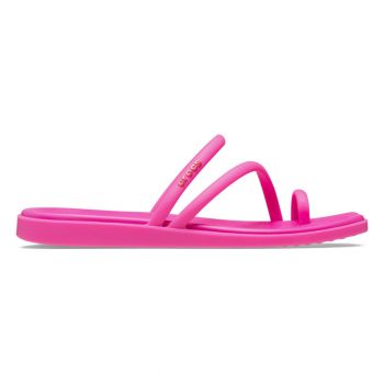 Sandale Crocs Miami Toe Loop Sandal Roz - Pink Crush ieftine