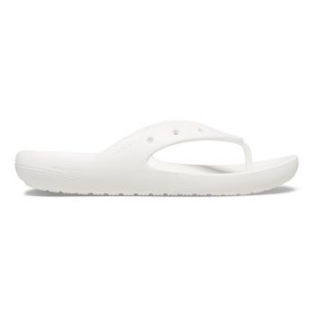 Slapi Crocs Classic Flip V2 Alb - White ieftini