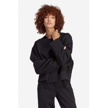 adidas Originals bluză femei, culoarea negru, uni IC5254-black ieftin