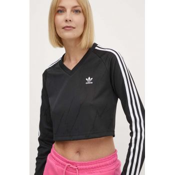 adidas Originals longsleeve femei, culoarea negru, IT9707