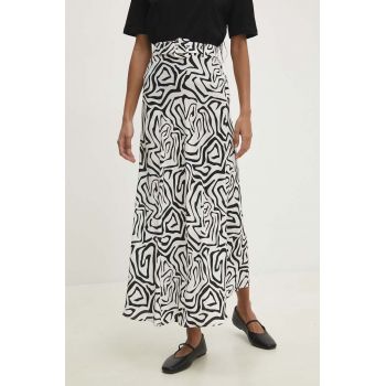 Answear Lab fustă culoarea alb, maxi, drept