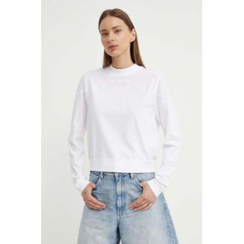 G-Star Raw longsleeve din bumbac culoarea alb, D24627-D601