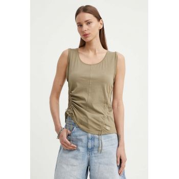 G-Star Raw tricou din bumbac femei, culoarea verde, D24660-4107