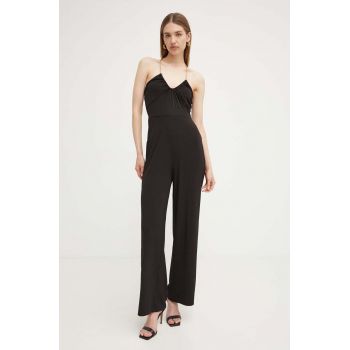 MICHAEL Michael Kors salopeta culoarea negru, cu decolteu in v de firma originala