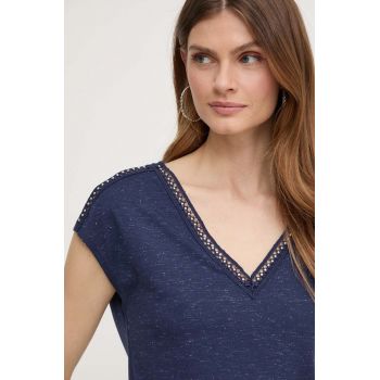 Morgan tricou DEKISS femei, culoarea albastru marin, DEKISS de firma original