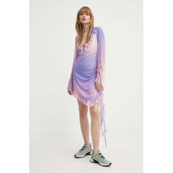 Résumé rochie AdalaineRS Dress culoarea violet, mini, drept, 20741129