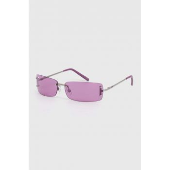 Vans ochelari de soare culoarea violet, VN000GMYCR31