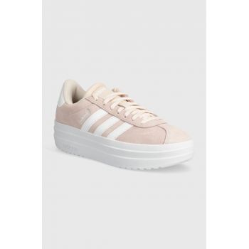 adidas sneakers VL Court culoarea roz, IH9996 de firma originali