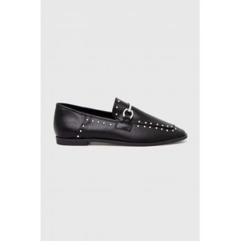 Answear Lab mocasini femei, culoarea negru, cu toc plat