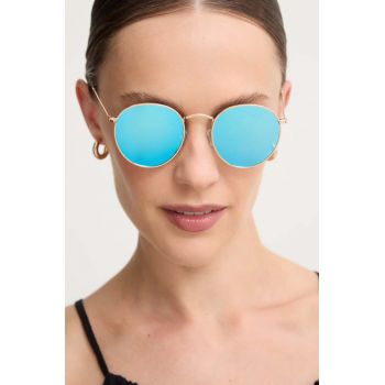 Answear Lab ochelari de soare femei, culoarea auriu