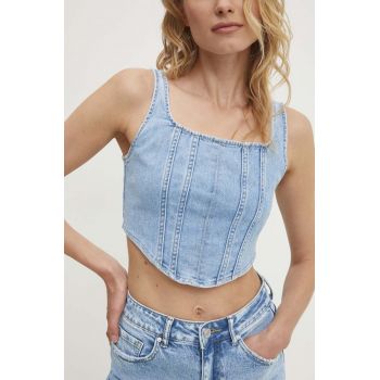 Answear Lab top din denim neted