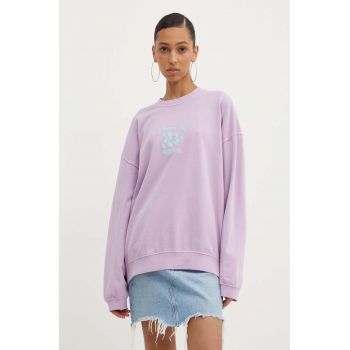 Billabong bluza ALOHA femei, culoarea violet, cu imprimeu, EBJFT00128
