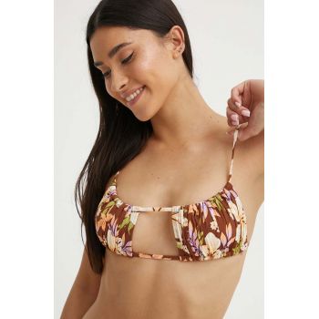 Billabong sutien de baie JUNGLE BLISS culoarea maro, cupa usor rigidizata, ABJX301000 de firma original