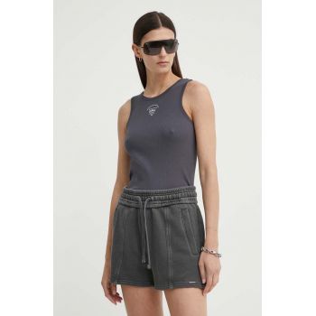 G-Star Raw top din bumbac culoarea gri, D24645-5268 de firma original