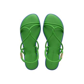 Havaianas sandale UNA MANGA femei, culoarea verde, 4149609.2703