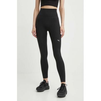 Puma leggins de antrenament Shapeluxe Seamless culoarea negru, neted, 524360