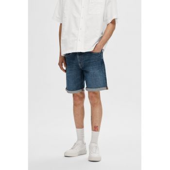 Bermude din denim cu talie medie de firma originali