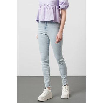 Blugi skinny cu talie inalta Sylvia de firma originali