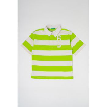 Tricou polo cu model in dungi la reducere