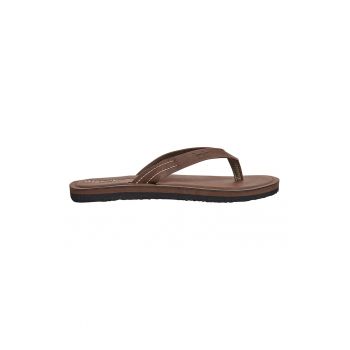 Papuci flip-flop de piele ecologica