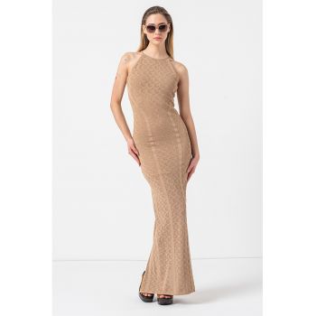 Rochie maxi tricotata fin la reducere