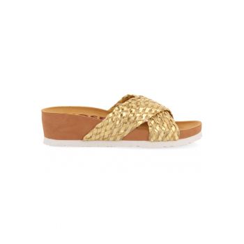 Papuci wedge cu barete incrucisate TURIACU 27689