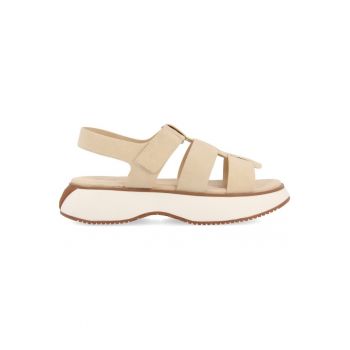 Sandale de piele ecologica cu barete multiple ieftine