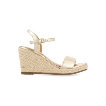 Sandale-espadrile de piele