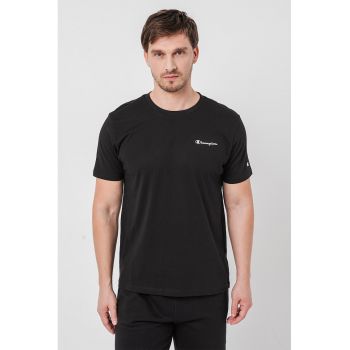 Tricou din bumbac cu detalii logo Basic ieftin