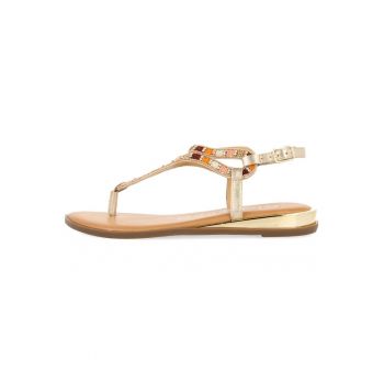 Sandale de piele cu bareta separatoare de firma originale