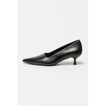 Pantofi din piele cu toc kitten Lykke
