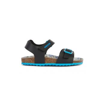 Sandale de piele ecologica cu velcro
