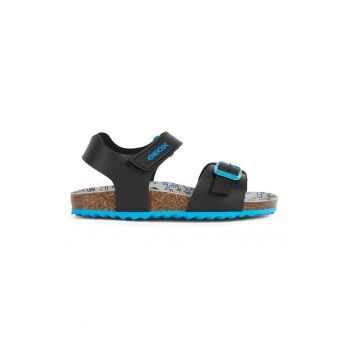 Sandale de piele ecologica cu velcro