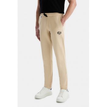 Pantaloni de trening cu logo si snur Connor