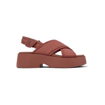 Sandale demi-wedge cu velcro 27215 Tasha