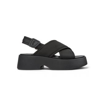 Sandale demi-wedge cu velcro 27215 Tasha