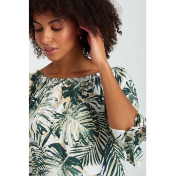 Bluza cu decolteu barcuta