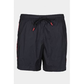 Pantaloni scurti de baie cu benzi logo laterale Fab