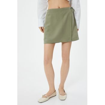 Fusta-pantalon din amestec de modal