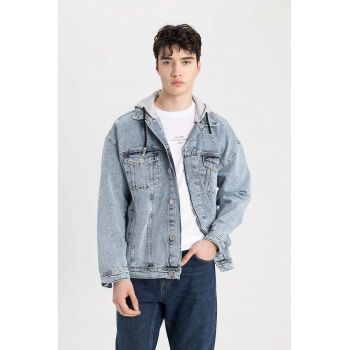 Jacheta de denim cu maneci cazute de firma originala