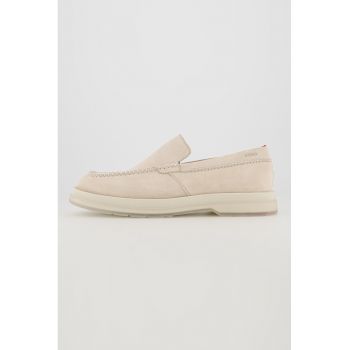 Pantofi loafer uni de piele intoarsa