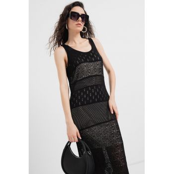 Rochie maxi cu detalii perforate Sameli