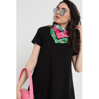 Rochie mini evazata cu buzunare laterale